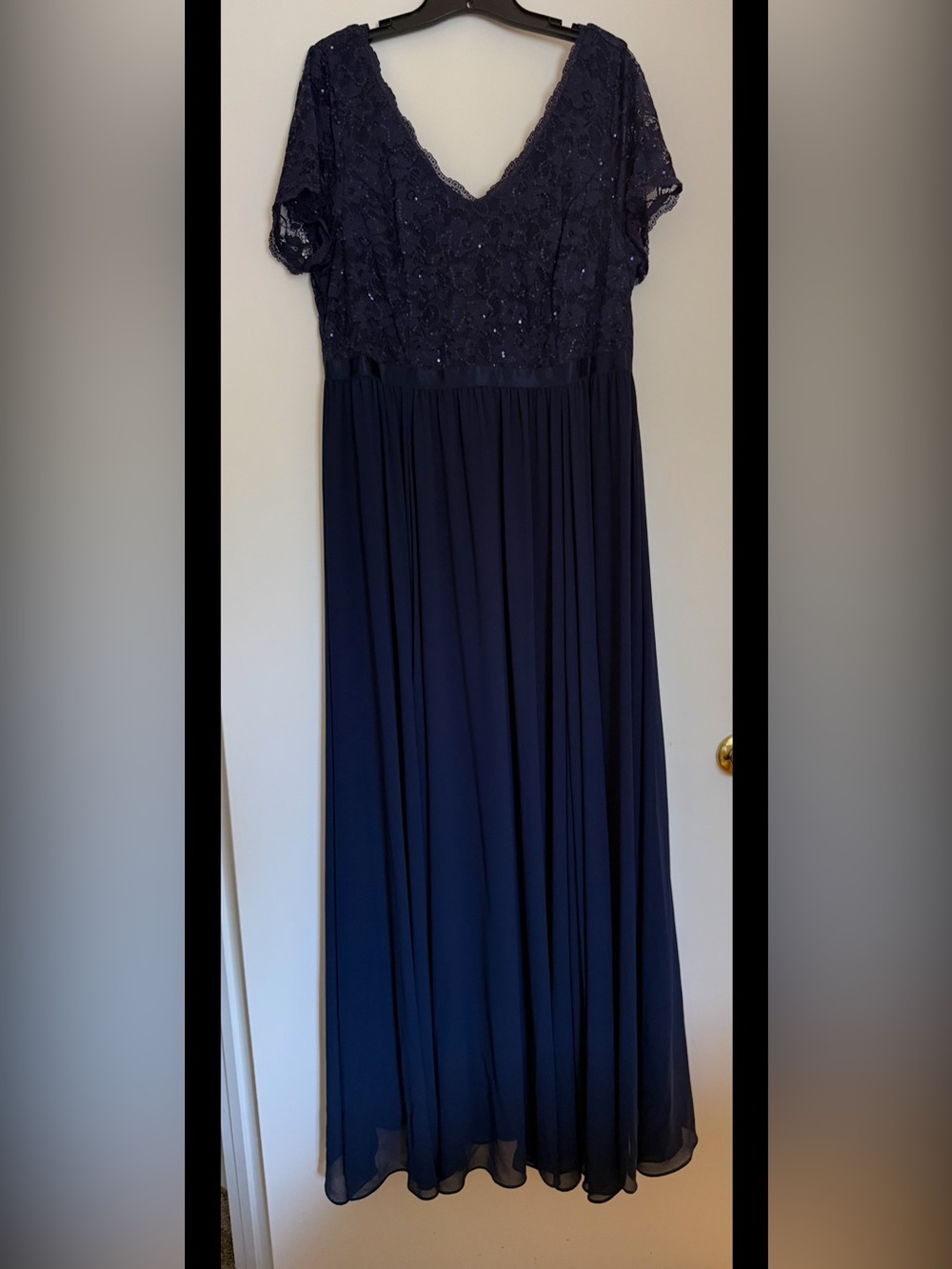torrid Navy Lace & Sequin Maxi Dress